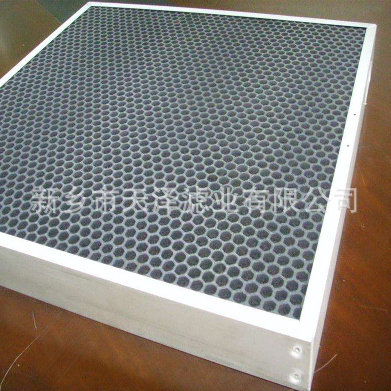 废气处理活性炭蜂窝板式过滤器315*340*20mm塑料蜂窝活性炭滤网