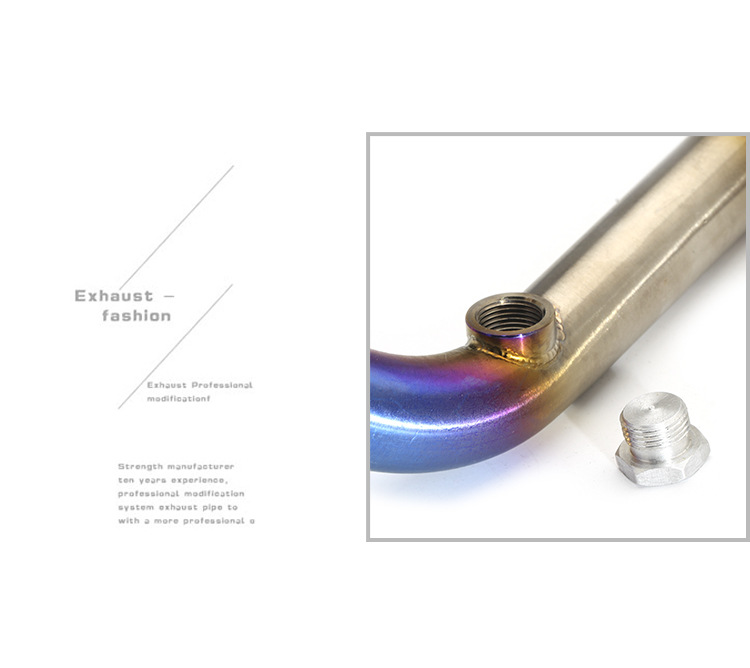 Motor sports car modified exhaust pipe spring breeze 150 front connecting pipe NK150 modified straight exhaust pipe Universal