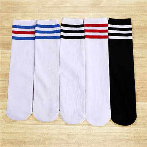 Children's mid-calf socks for boys and girls, student sports meeting socks, pure cotton spring and autumn football socks, long socks for babies