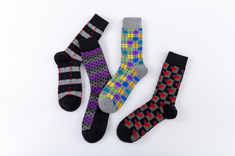 Herren Socken Mit Geometrischem Muster Für Den Modischen Mann_voghion.com