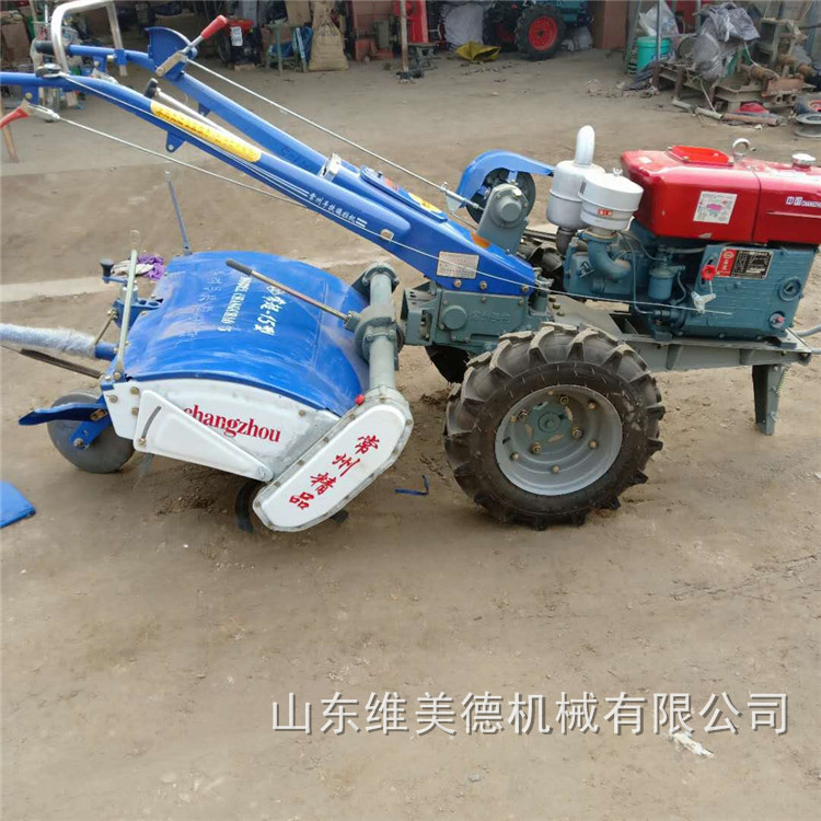 柴油大马力手扶耕田机 农用山地丘陵打田机 多功能手扶拖拉机