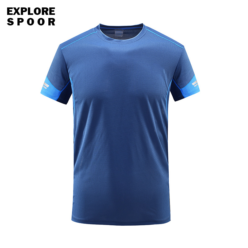 戶外休閑t恤 運動健身速幹短袖t恤 速幹跑步短袖t恤男夏薄款透氣