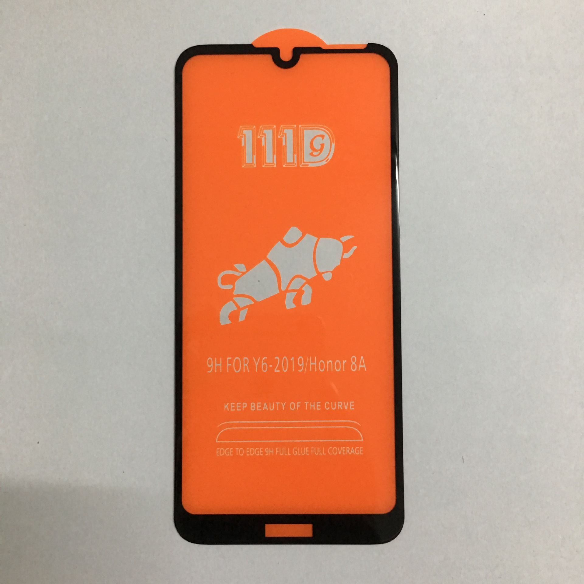 Applicable to huawei Y6 2019 111D super large Radian huawei full screen cover high aluminum tempered glass film