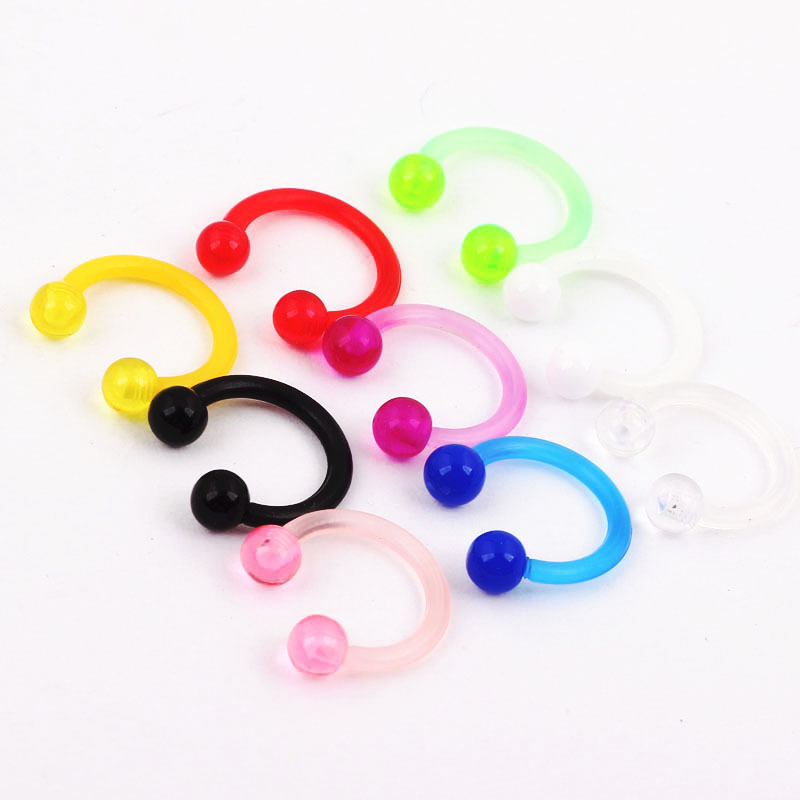 Pointed titanium steel lip stud product view