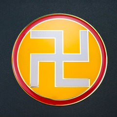 萬字符手機貼 純銅太極圖 創意貼件擺件工藝品