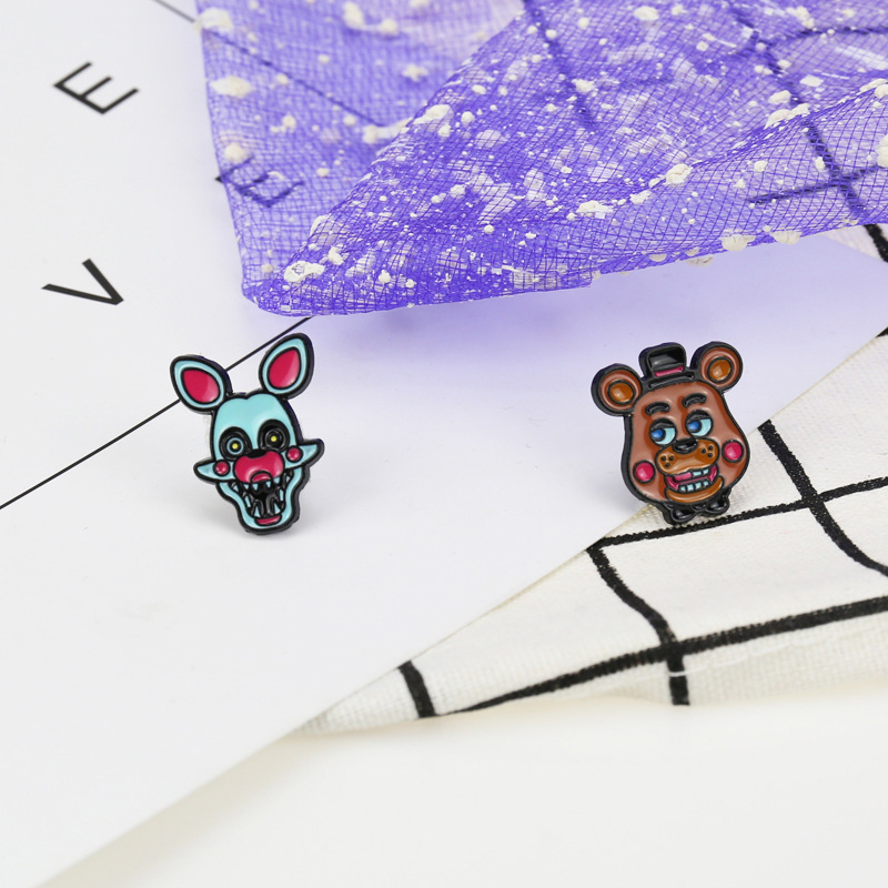 7g Weight Brooches Classification Holiday, Cocktail Party Occasion Alloy Material Animal, Cartoon Pattern Unisex Gender Enamel Design Hip-Hop, Funny Style Hip-Hop Funny Pin Animal Cartoon Alloy Enamel Unisex Brooches 9