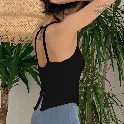 Yoga vest for women 2019 new style beautiful back slit sports fitness top running dance training sling dropshipping