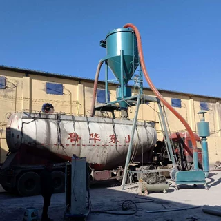 粉煤灰负压气动抽灰机集装箱倒运水泥粉气力装车机气力输送机