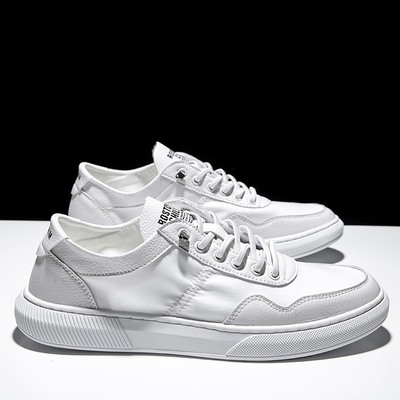 2019夏季白鞋男新款百搭板鞋清爽透气韩版休闲软底潮鞋男士小白鞋|ms