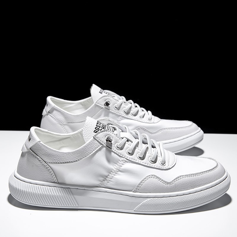 2019夏季白鞋男新款百搭板鞋清爽透气韩版休闲软底潮鞋男士小白鞋|ms