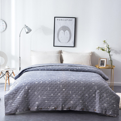 新款廠家直銷 洗棉夾棉被套床蓋夏被秋冬加厚保暖被罩壹件多用