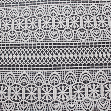 新款甄尚绣高档镂空牛奶丝精致水溶绣花满幅 连衣裙服装蕾丝面料