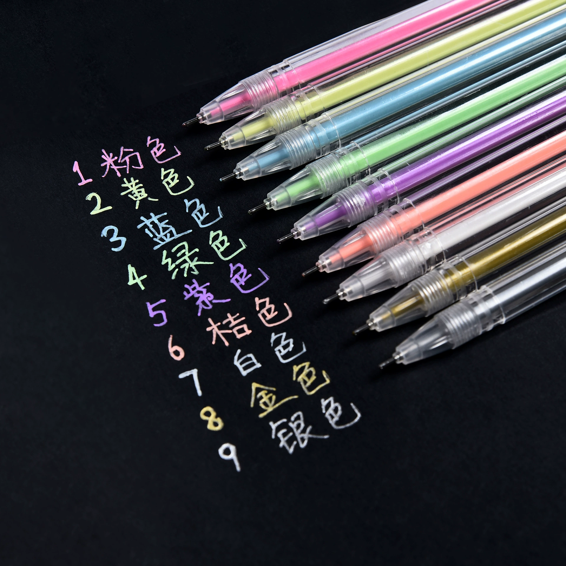Роллер-колон Highlighter ручка, ручная работа, белый-серебристый, 0.6 мм, детские мультицветные варианты