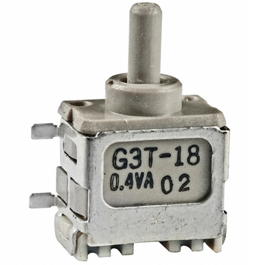 超小型钮子开关NKK摇头开关SMT贴片钮子开关G3T18AH三档钮子开关