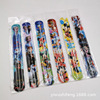 Factory Direct Sales Spot Papal Circle Cartoon Cartoon Pattern Pats the wrist strap PVC bracelet to pat the circle