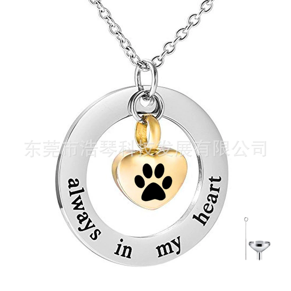 Хит продаж, ожерелье с памятником в виде пепла домашних животных, Открывающийся кулон в форме сердца с урной для кремации, ювелирные аксессуары