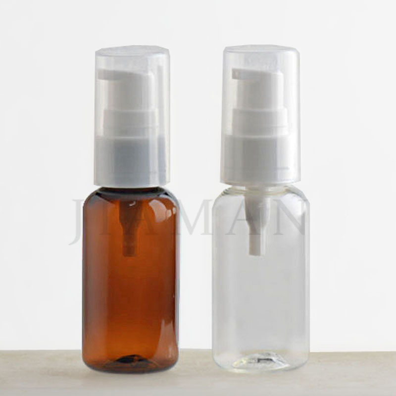 厂家现货40ML按压粉泵瓶精油瓶 护肤瓶分装瓶粉底液瓶PET小空瓶