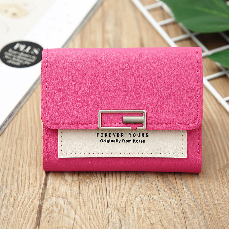 Korean Contrast Color Small Wallet display picture 22