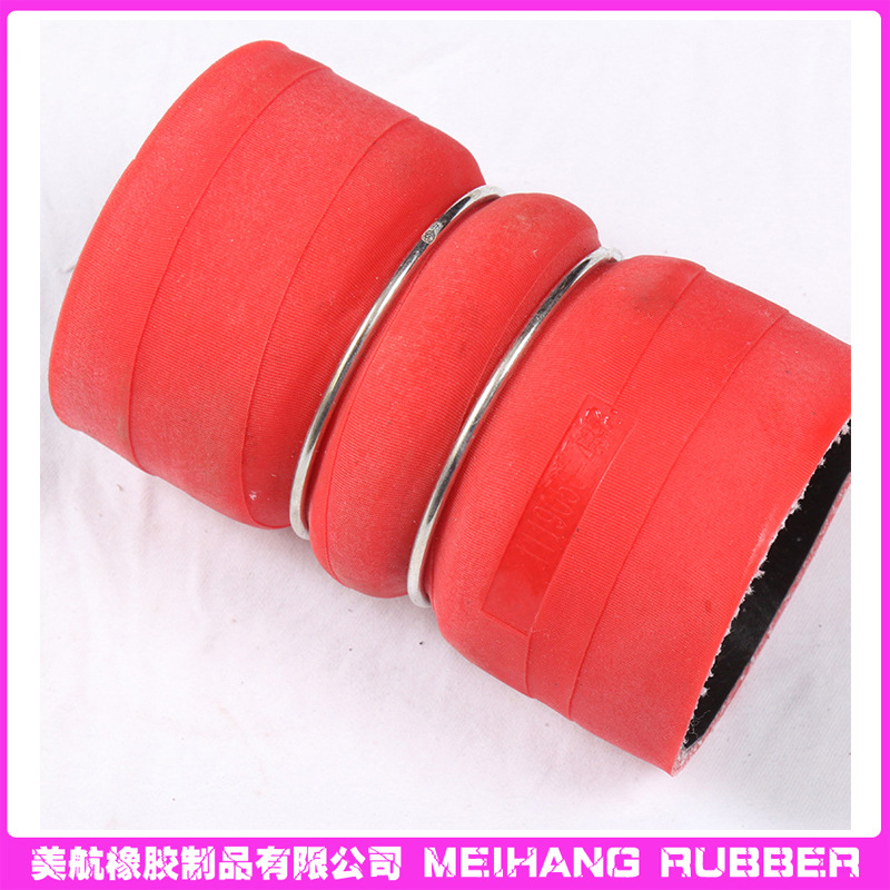 厂家直供货车半挂车J6中冷器胶管各种红色黑色复合硅胶管1119050