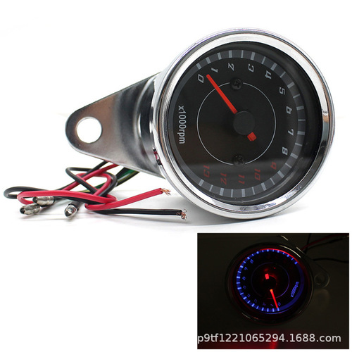 Motorcycle tachometer modified motorcycle LED electronic tachometer Knight Prince universal motorcycle instrument