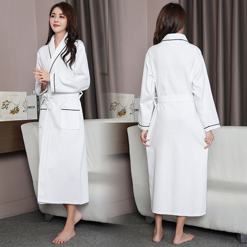 Cotton Couple's Water- Absorbent Robe for Men and Women, Large Size Hotel Bathrobe and Pajama Wholesale, One Piece Drop Shipping