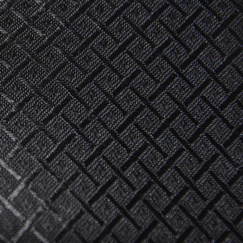 厂家直销 涤棉跆拳道面料 黑色教练 大方格 现货tc硬挺透气布料