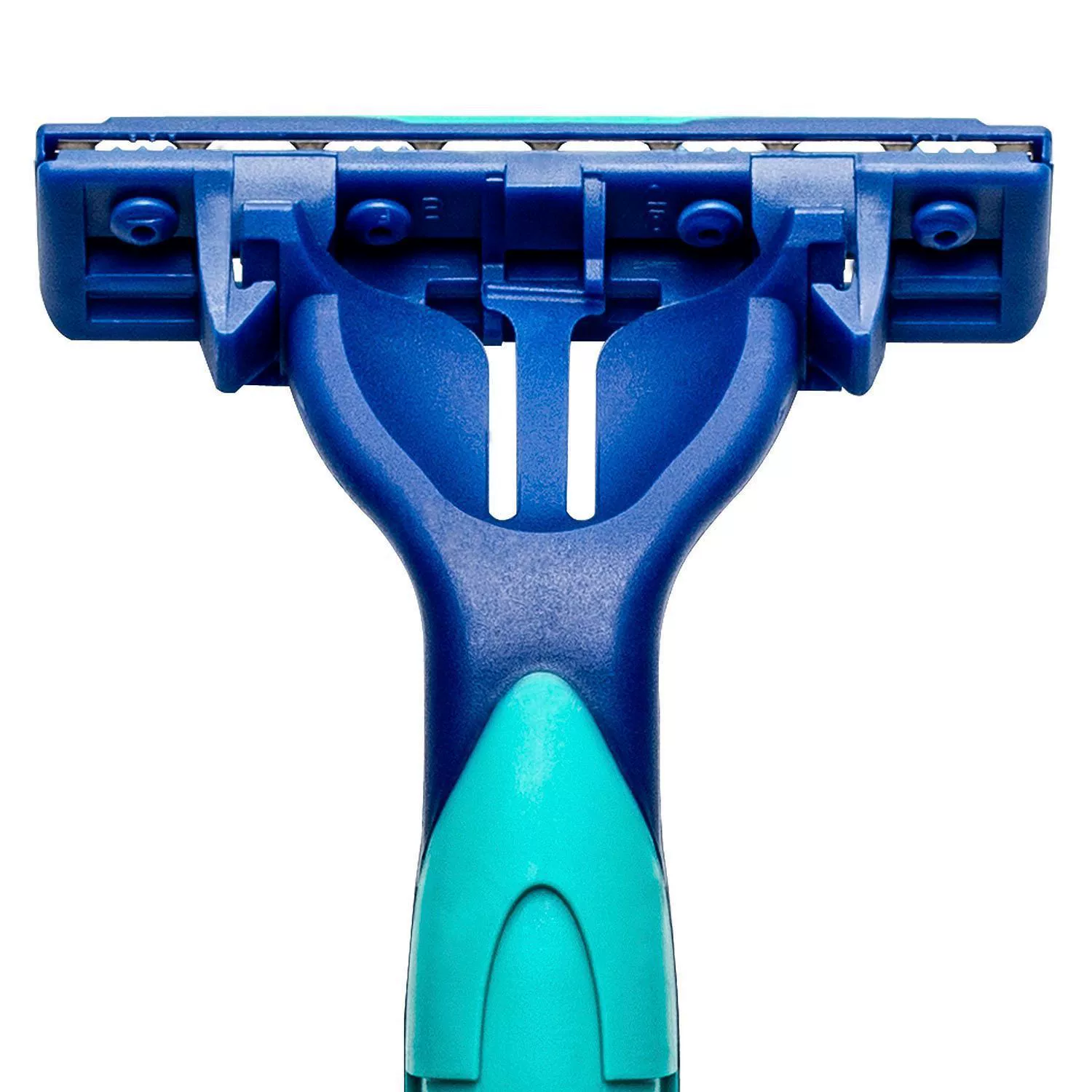 Disposable razors have movable heads with sliders.