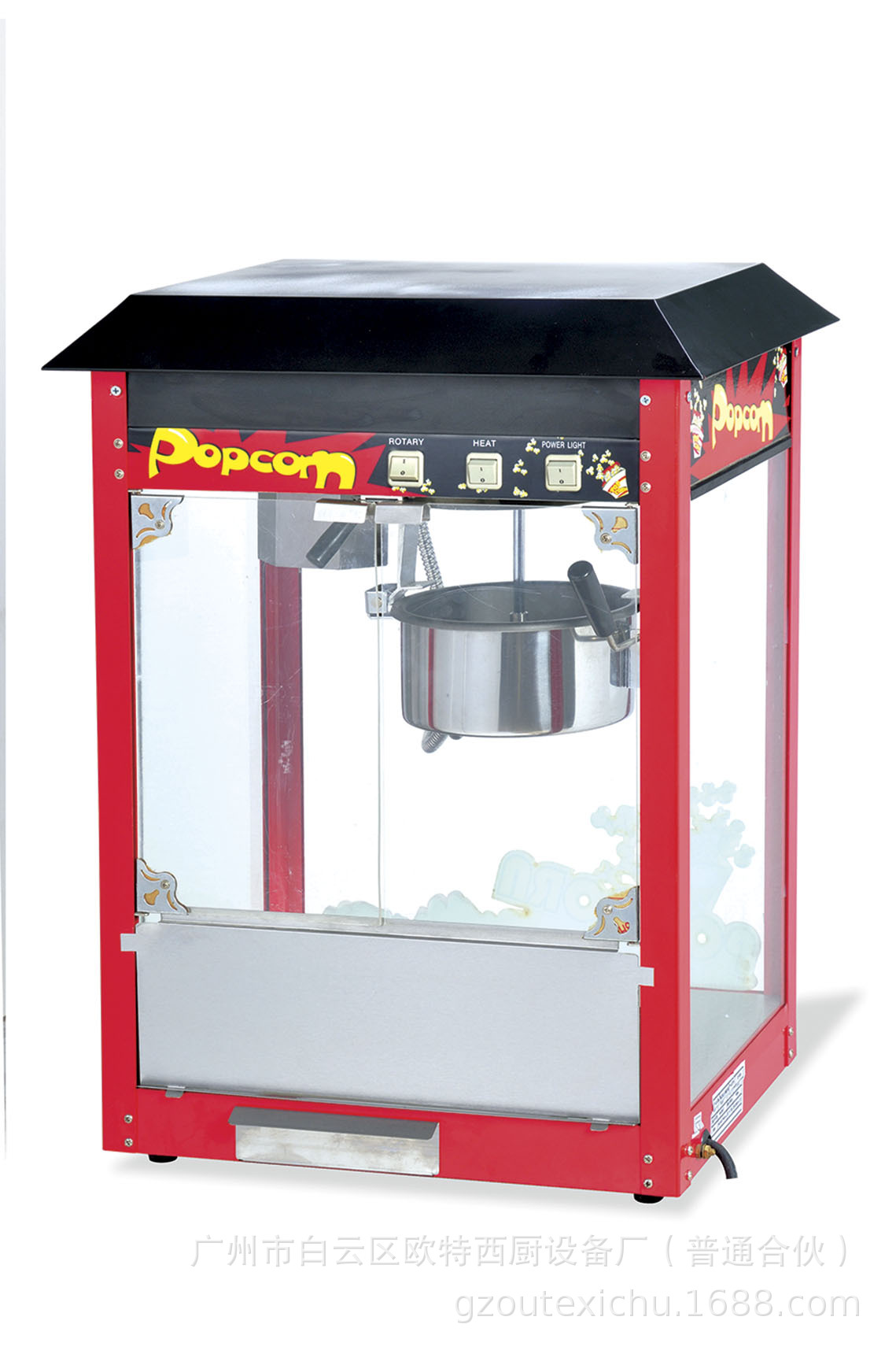 厂家直销新款爆米花机黑顶爆谷机 OT-801商用爆米花机欧特爆谷机