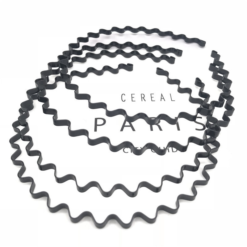 Onda de hierro curvada pintura aerosol diadema unisex un yuan una pieza dos yuanes tienda de accesorios de cabeza suministro