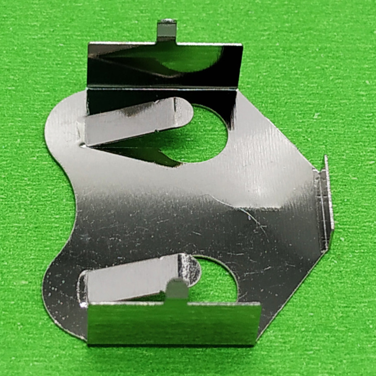 CR2450电池弹片2450电池扣 2450电池片 内弯脚插件电池座