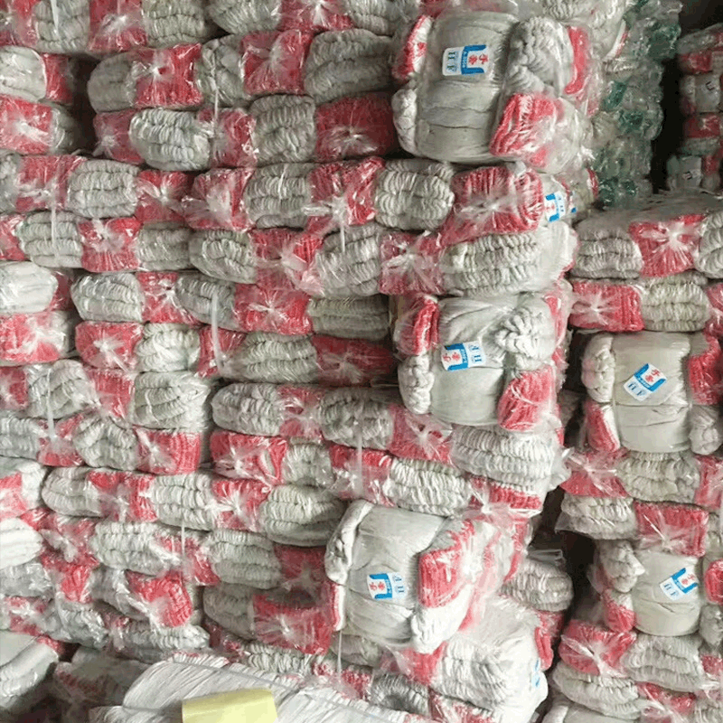 棉纱手套  加厚防滑耐磨白色棉线手套 防护工作劳保手套800克批发