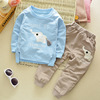 Autumn thermal underwear for boys girl's, clothing, set for early age, Korean style, 2023 collection, 0-3 years, children's clothing