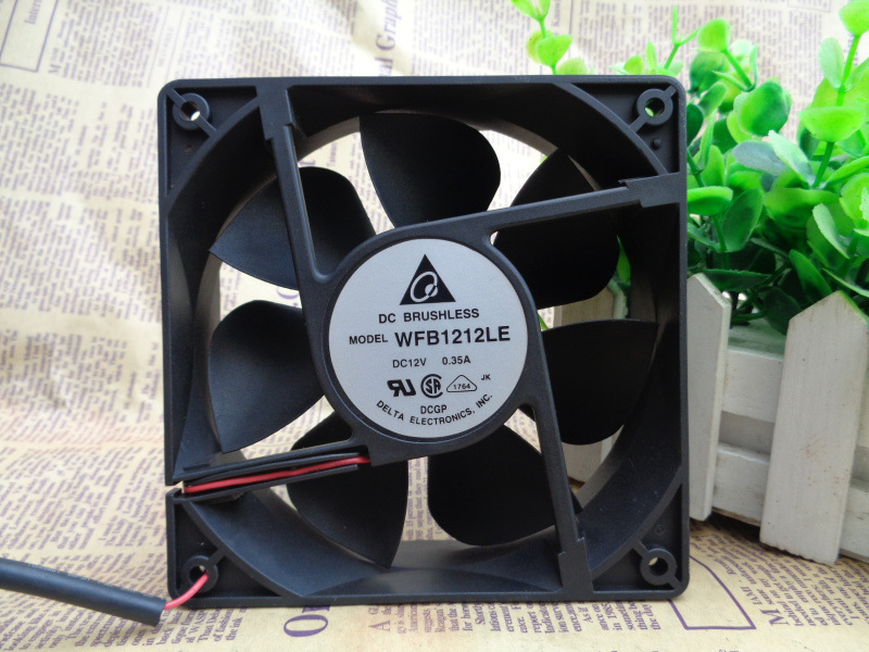 原装正品 台达DELTA 12CM双滚珠风扇 12038 12V 0.35A WFB1212LE