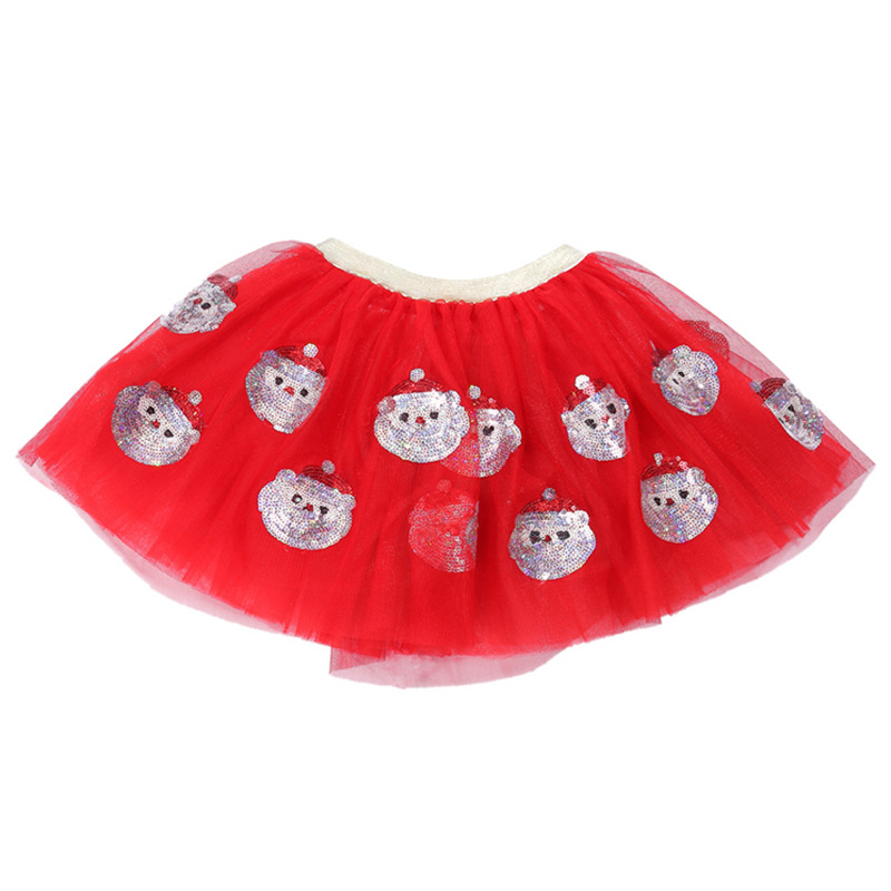 2020 new pattern Manufactor Can wholesale children skirt 1-5 girl Santa Claus gift Christmas Short skirt
