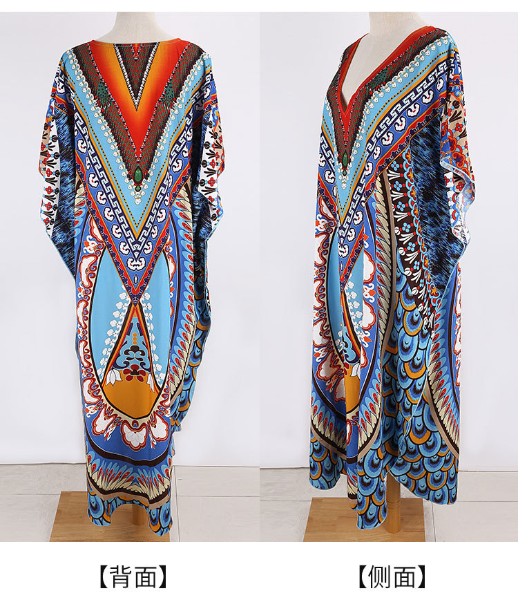 Summer Fashion New Positioning Beach Long Skirt Loose Large Size Robe-style Holiday Skirt Bikini Blouse Nihaojewelry Wholesale
