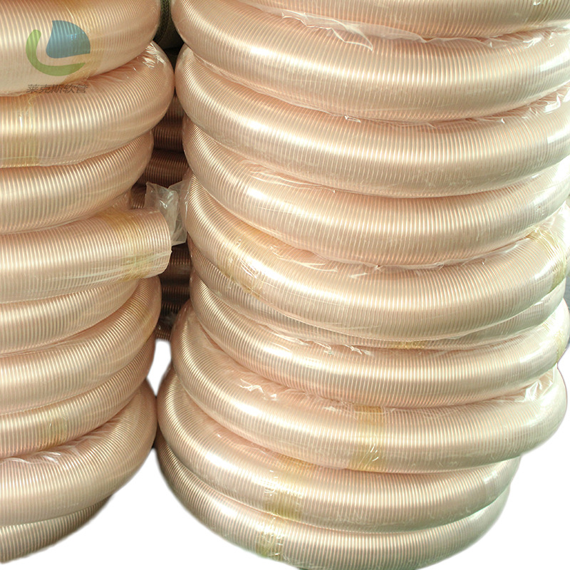 供应耐磨钢丝软管 钢丝伸缩软管 PU透明钢丝软管 PU透明钢丝软管
