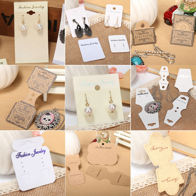 耳钉卡片耳环包装卡片耳钉卡片耳环卡片饰品吊牌项链卡片