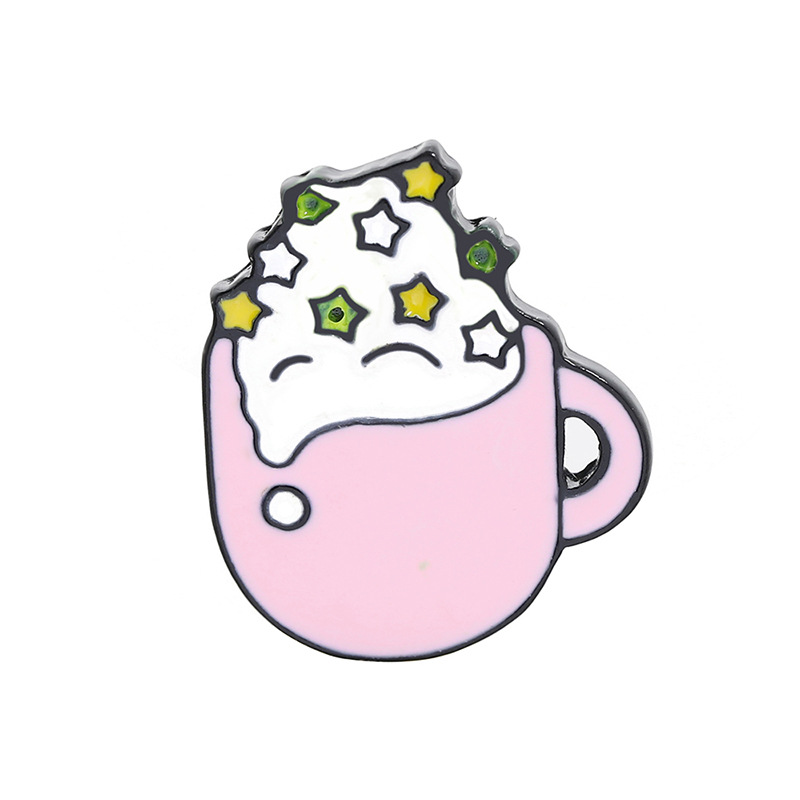10g Weight Brooches Classification Daily Occasion Alloy Material Cartoon, Colorful, Badge, Cup, Cattle Pattern Unisex Gender Fashion Style Enamel, Enamel Craft Fashion Pin Cartoon Colorful Badge Alloy Enamel Unisex Brooches 14