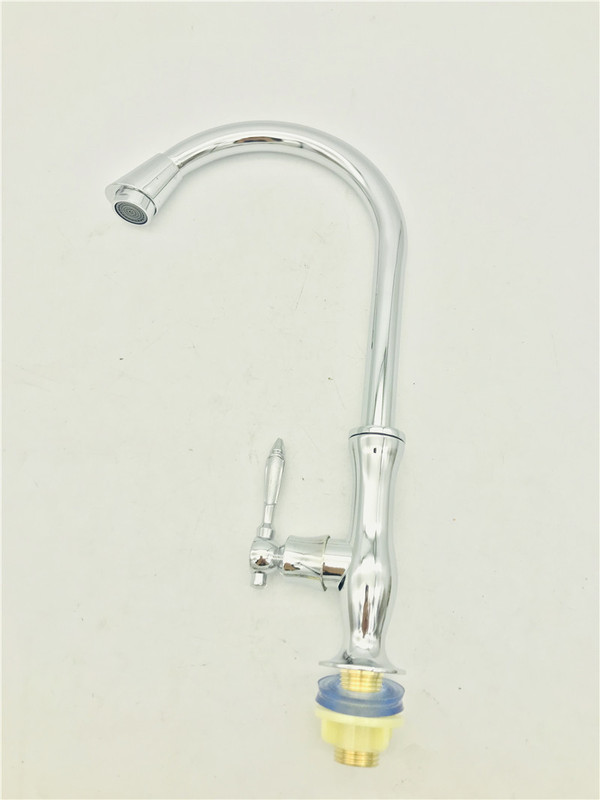 Factory Direct sales alloy vase single cold vertical vegetable basin faucet single handle single hole household sink faucet