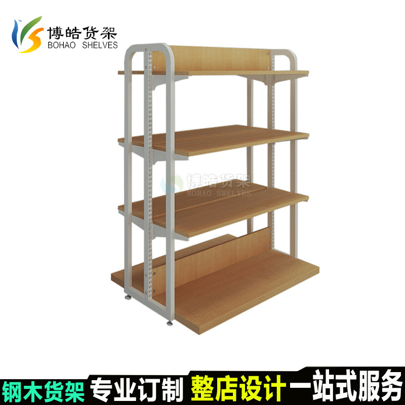 义乌厂家直供 木板货架展示架日用百货展示架家纺展架
