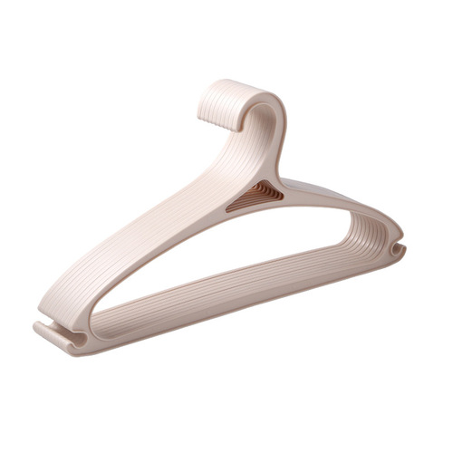 Plastic adult seamless clothes hanger wholesale non-slip clothes drying rack anti-slip stackable storage clothes rack clothes support clothes hanging