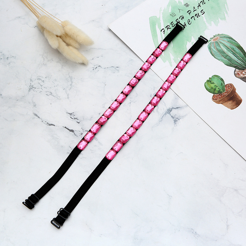 Supply wholesale large gem shoulder straps/brassiere shoulder straps/sliding fasteners/gem shoulder straps/shoulder strap manufacturers
