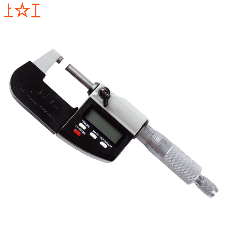 上工数显外径千分尺0-25-50-75-100高精度卡尺螺旋测微仪器包邮