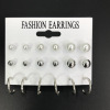 Earrings, set from pearl, Aliexpress, 9 pair