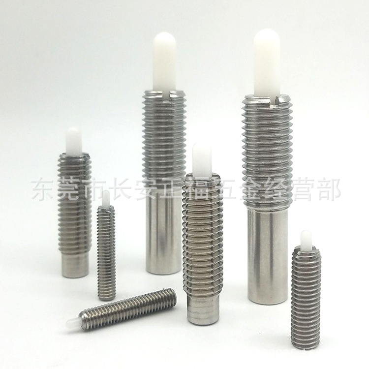 前端树脂销弹簧柱塞 不锈钢聚缩醛弹顶销 超重载型弹簧锁销PJXK