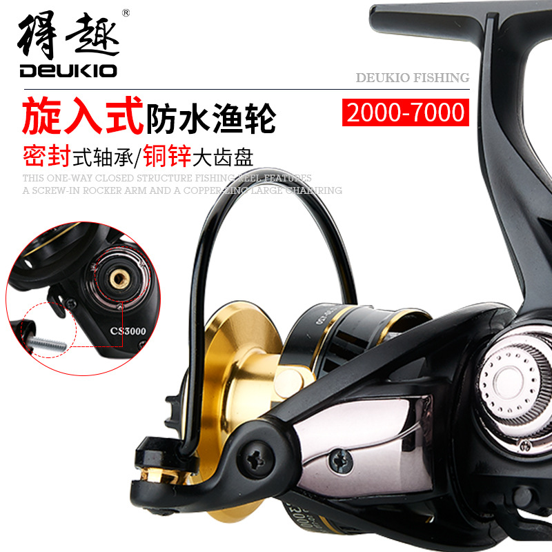 Fishing vessel All metal Spinning Wheel Fish Wheel Fishing reels Long shot round Road sub- Fish line Wheel Sea rods fishing gear wholesale