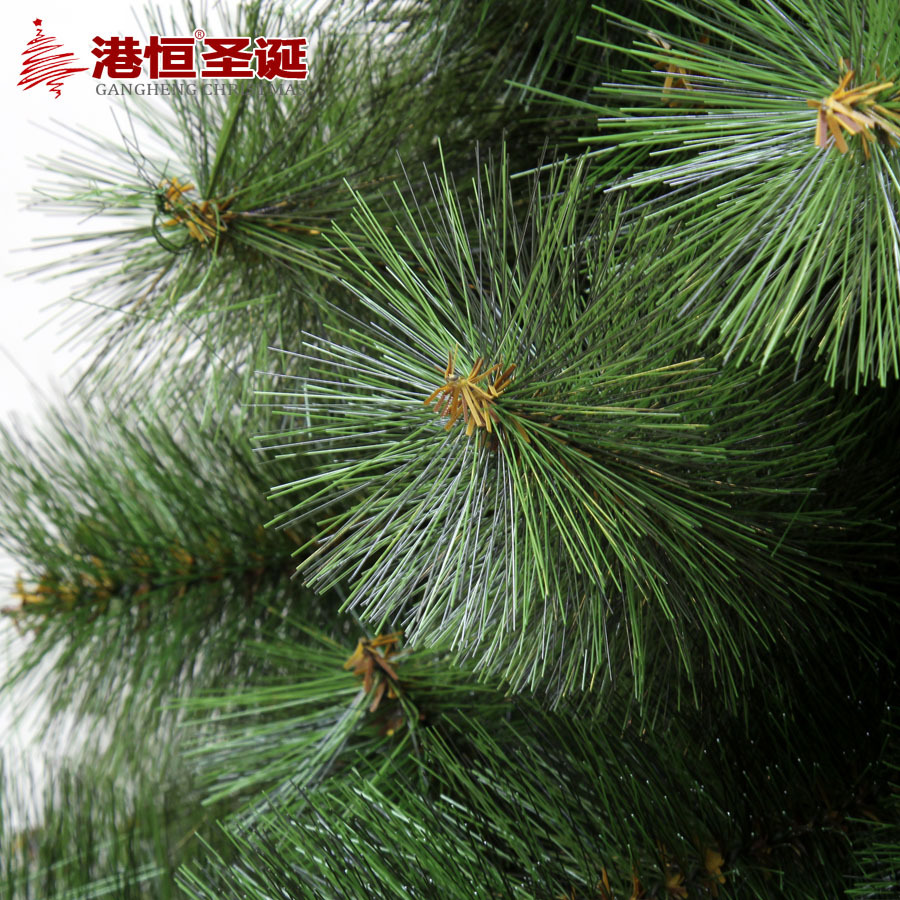 Nuevo modelo de árbol de Navidad, árbol de agujas de pino verde, árbol de agujas de pino de cedro artificial gigante con encriptación automática, suministros navideños.