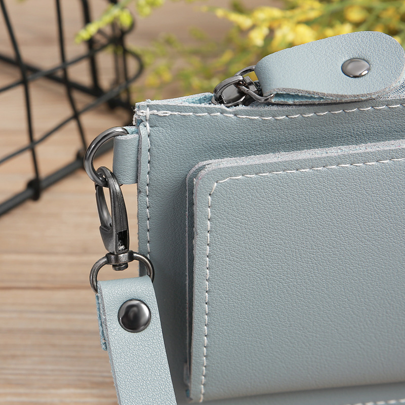116g Weight Zipper Closure Type Business, Travel Occasion Pu Leather Material Solid Color Pattern Women'S Gender Square Shape Light Grey, Dark Grey, Rose Red, Pink, Red, Green, Blue, Gold, Black Color Fashion Multi-function Zipper Multi-card Buckle Wallet 16
