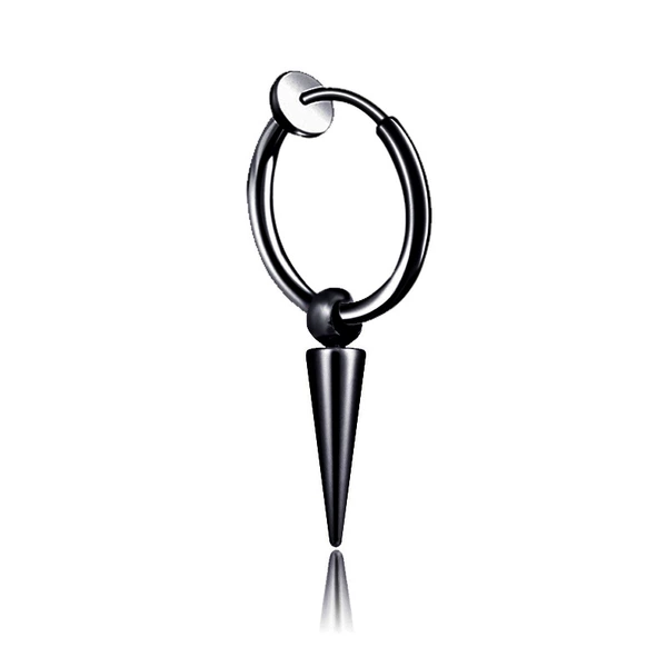 Long black ear clips
