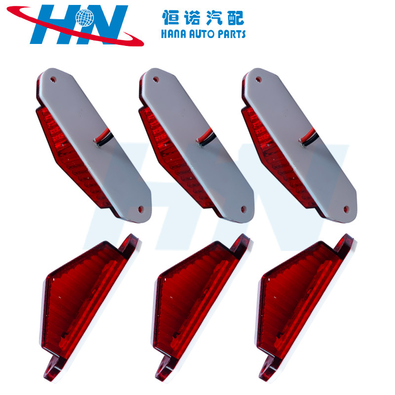 FUENTE fabricante de ventas transfronterizas camión universal D señal lateral ancho de luz advertencia anticolisión luz trasera